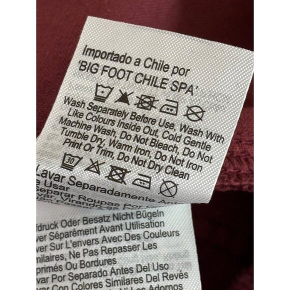 COTTON:ON Elastic Worker Pant Men S/P Burgundy Corduroy Relaxed Casual Style - Picture 15 of 16